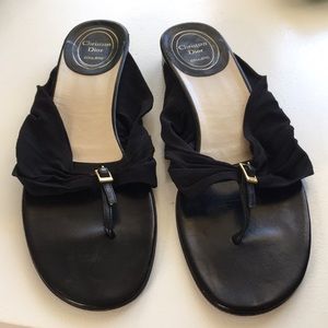 100% authentic Christian Dior black sandals, gorgeous